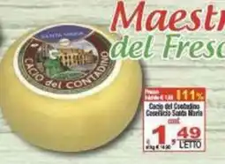 CTS Supermercati Cacio del Contadino Confezione Santa Maria offerta