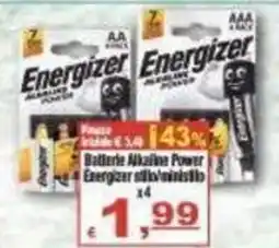CTS Supermercati Batterie Alkaline Power Energizer offerta