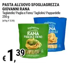 Tre Valli Supermercato Pasta all'uovo sfogliagrezza Giovanni Rana offerta