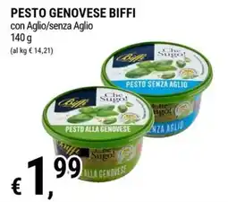 Tre Valli Supermercato Pesto genovese Biffi offerta