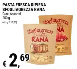 Tre Valli Supermercato Pasta fresca ripiena sfogliagrezza rana offerta