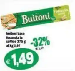 Il Castoro Supermercati Buitoni base focaccia la soffice offerta