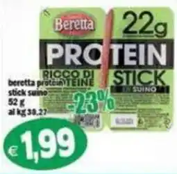 Il Castoro Supermercati Beretta protein stick suino offerta
