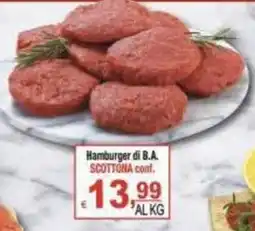 CTS Supermercati Hamburger di B.A. SCOTTONA offerta