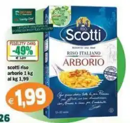 Il Castoro Supermercati Scotti riso arborio offerta