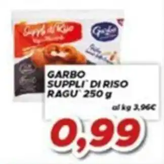 Garbo suppli di riso ragu