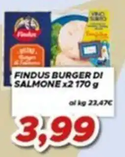 MA Supermercati Findus burger di salmone offerta