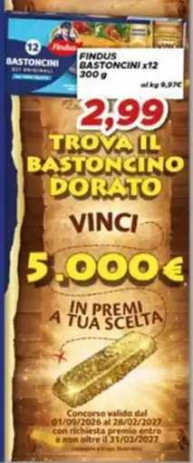 MA Supermercati Findus bastoncini offerta