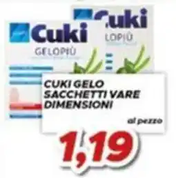 MA Supermercati Cuki gelo sacchetti varie dimensioni offerta