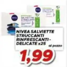 MA Supermercati Nivea salviette struccanti rinfrescanti delicate offerta