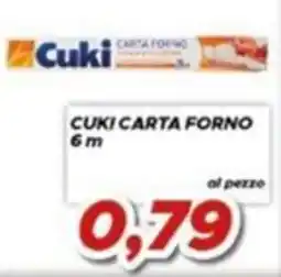MA Supermercati Cuki carta forno offerta