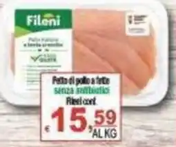 CTS Supermercati Fetta di pollo a fette senza antibiotici offerta