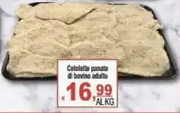 CTS Supermercati Cotolette panate di bovino adulto offerta