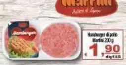 CTS Supermercati Hamburger di pollo Martini offerta