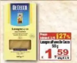 CTS Supermercati Lasagne all'uovo De Cecco offerta