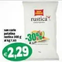 Il Castoro Supermercati San Carlo patatina rustica offerta