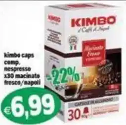 Il Castoro Supermercati Kimbo caps comp. nespresso offerta