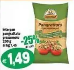 Il Castoro Supermercati Pangrattato con prezzemolo Interpan offerta