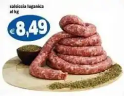 Il Castoro Supermercati salsiccia luganica offerta