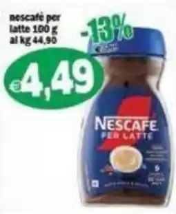 Il Castoro Supermercati Nescafe per latte offerta