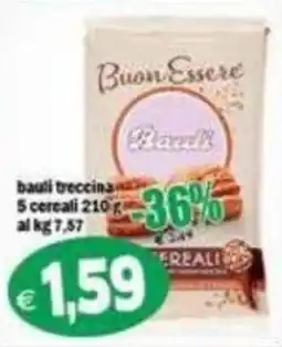 Il Castoro Supermercati Bauli treccina 5 cereali offerta