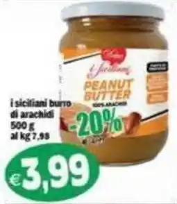 Il Castoro Supermercati I siciliani burro di arachidi offerta