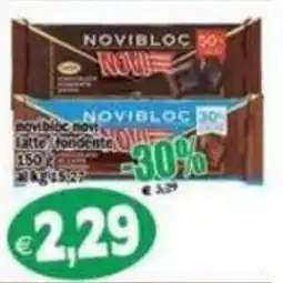 Il Castoro Supermercati Novibloc novi latte fondente offerta