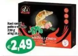 Il Castoro Supermercati Ravioli cinesi pollo e verdure offerta