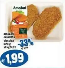 Il Castoro Supermercati Amadori cotoletta classica offerta