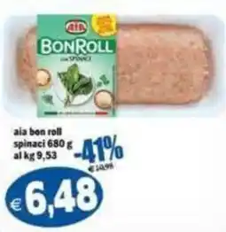 Il Castoro Supermercati Aia bon roll spinaci offerta