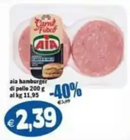 Il Castoro Supermercati Aia hamburger di pollo offerta