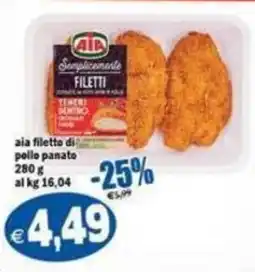 Il Castoro Supermercati Aia filetto di pollo panato offerta