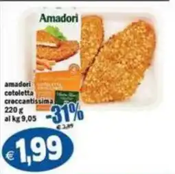 Il Castoro Supermercati Amadori cotoletta croccantissima offerta