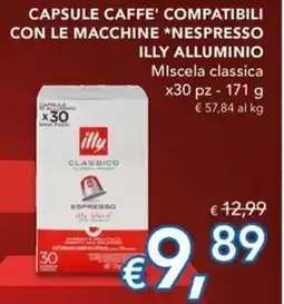 Migross Superstore Capsule caffè ILLY classico offerta