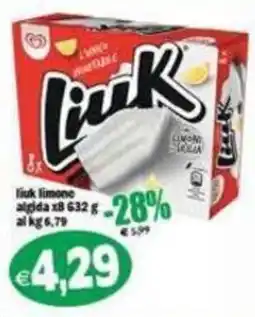 Il Castoro Supermercati Liuk limone offerta