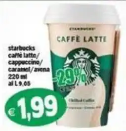 Il Castoro Supermercati starbucks caffè latte offerta