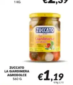 Supermercati Visotto Zuccato la giardiniera agrodolce offerta