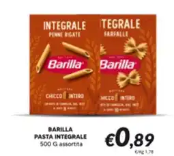 Supermercati Visotto Barilla pasta integrale offerta