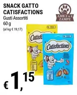 Tre Valli Supermercato Snack gatto catisfactions offerta