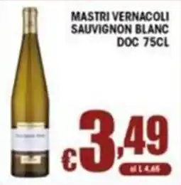 Sacoph Mastri Vernacoli Sauvignon Blanc offerta
