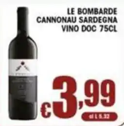 Sacoph Le bombarde cannonau sardegna offerta