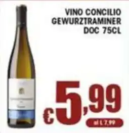 Sacoph Vino Concilio Gewurztraminer offerta