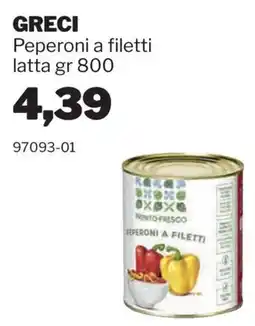 GrosMarket Greci Peperoni a filetti offerta