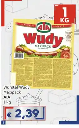Italy Cash Würstel Wudy Maxipack AIA offerta