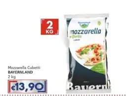 Italy Cash Mozzarella Cubetti Bayernland offerta