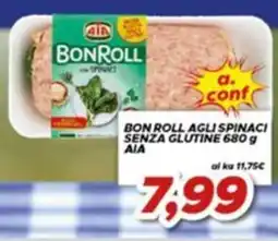 MA Supermercati Bonroll agli spinaci senza glutine offerta