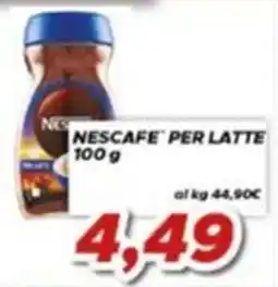 MA Supermercati Nescafe per latte offerta