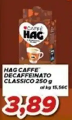 MA Supermercati Hag Caffè Decaffeinato Classico offerta