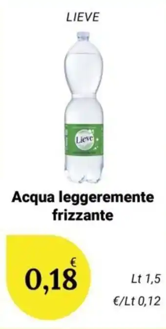 Acqua leggermente frizzante Lieve