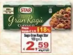 CTS Supermercati Sugo Gran Ragù Star offerta